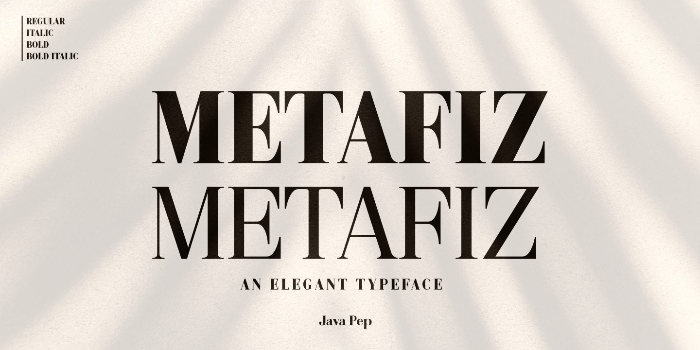 Example font Metafiz #14